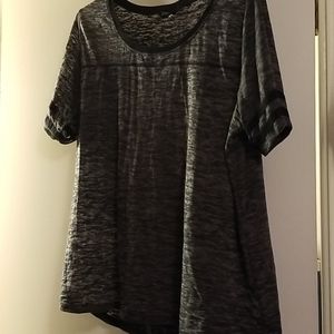 Torrid Burnout football tee top